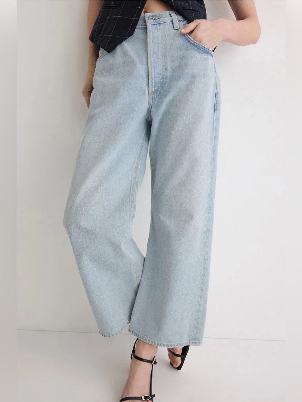 Citizens of Humanity Gaucho Vintage Wide Leg Jeans Light Wash Size 30